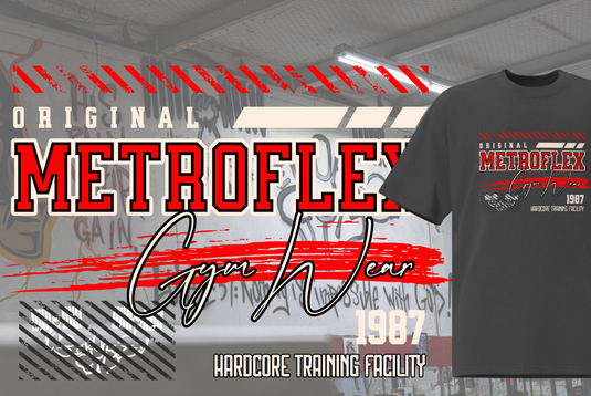 Metroflex Gym Original Oversized T-shirt – Old-School Pump Cover