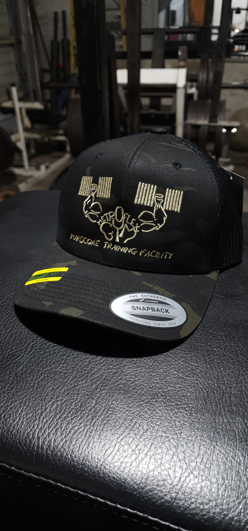 Load image into Gallery viewer, METROFLEX HARDCORE BLACK CAMO TRAINING SNAPBACK
