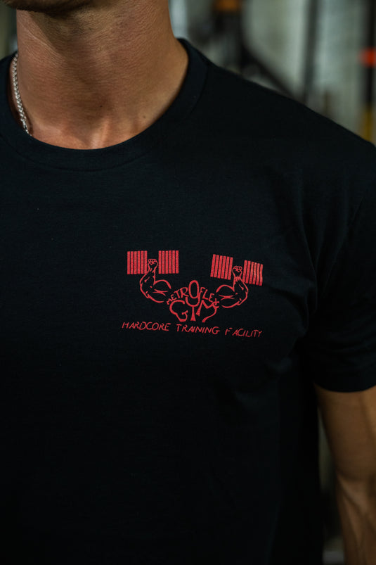 Metroflex Gym T-shirt "Crossword" Black