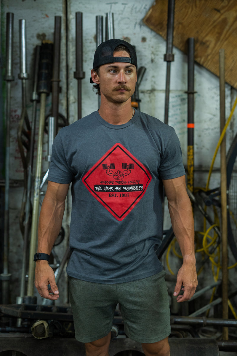 Load image into Gallery viewer, &quot;The Weak are Prohibited&quot; Metroflex Gym T-shirt
