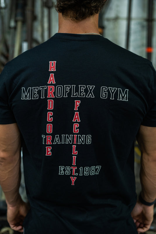 Metroflex Gym T-shirt "Crossword" Black