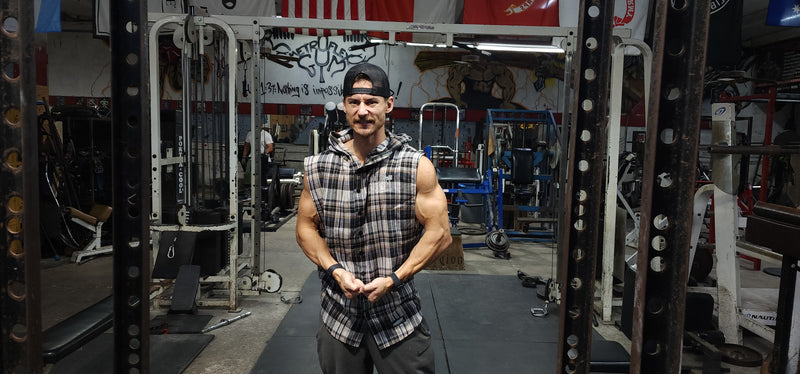 Classic Metroflex Gym Sleeveless Flannel hoodie Metroflex Gear