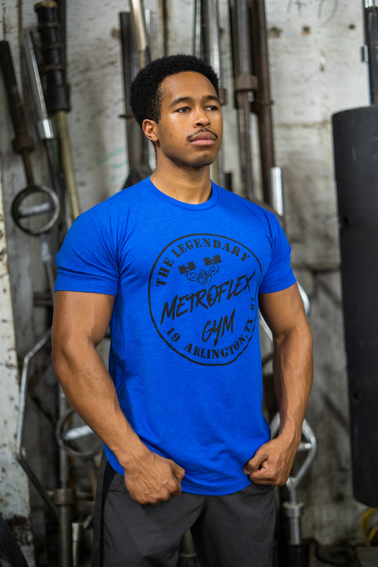 "Legendary" Metroflex Gym T-Shirt | Blue | Metroflex Gym