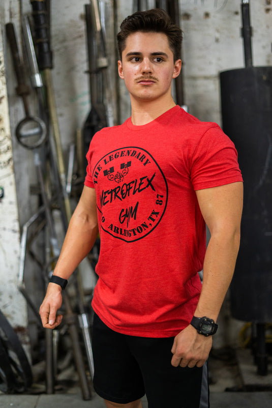 "Legendary" Metroflex Gym T-Shirt | Red | Metroflex Gym