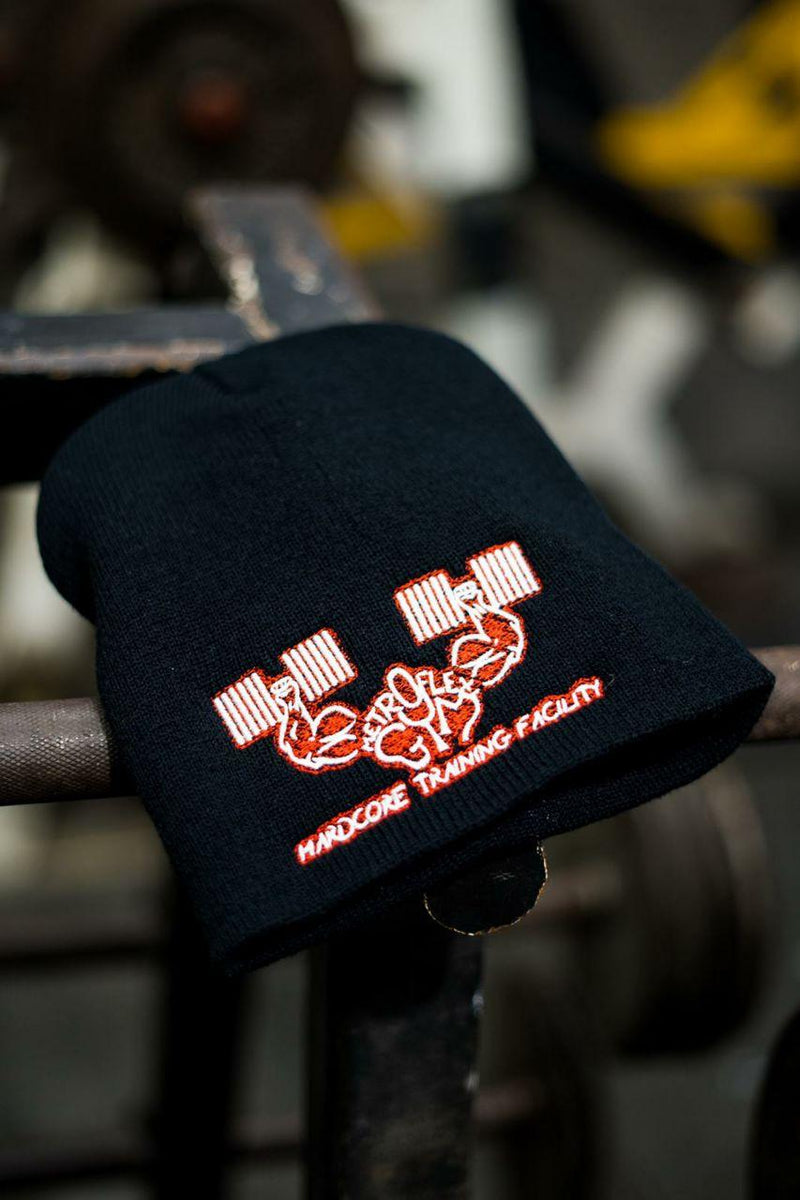 Load image into Gallery viewer, Metroflex Gym Hardcore Training Facility Beanie | Red | Metroflex Gym
